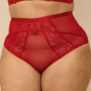 Torrid Lace High Waist Cheeky Panty With Open Bum